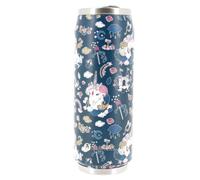 LES ARTISTES Paris A-4223, Canette isotherme, 500 ml, Gourde isotherme sans BPA, Réutilisable, Bec verseur rabattable avec paille, Acier Inoxydable, Design Unicorn