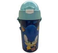 Gourde De Sport 500 Ml Sonic The Hedgehog En Pvc À Sangle Bleu TU
