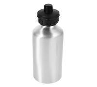 Gourde de Sport en Aluminium 500ml Argenté, Double Couvercle | PP et Silicone, Impression par Transfert Thermique, Légère à Transporter, pour Eau Froide, Bureau et Sorties