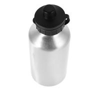 Gourde de Sport en Aluminium 500ml, Double Bouchon Argenté | Étanchéité Anti-fuite, Impression par Transfert Thermique, Légère à Transporter, pour Eau Froide et Activités Extérieures