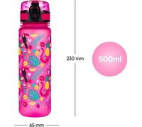 Gourde de sport en Tritan pour enfants, 500 ml, sans alcool, pour l'école et les activités sportives quotidiennes.