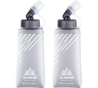 Gourde de sport pliable souple de 250 ml pour le vélo et la course à pied