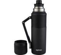 Gourde de voyage isotherme en acier inoxydable, étanche, sans BPA, couvercle noir mat, 740 ml/1200 ml