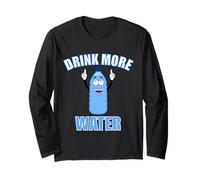 Gourde « Drink More Water Hydrate Bottle H2O » Manche Longue