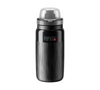 Elite Sport - Bidon vélo Fly MTB Tex Ultra-léger Haut débit Noir 550 ml