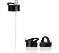 Gourde en acier inoxydable 750ml isolée anti-fuite - Thermos Sport Outdoor Bouteille d'eau avec paille