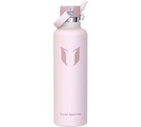 Gourde en acier inoxydable, tasse isotherme de 1000 ml, motif fleurs de cerisier, système FlipFlow avec paille, sans BPA
