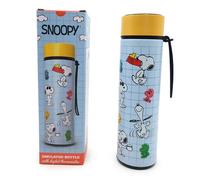 Gourde en acier Puckator Peanuts Snoopy & Woodstock Bleu 450 ml