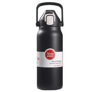 Gourde en acier ydable pour eau 1,3L isotherme en alimentaire réutilisable | Bouteille sans paille pour camping randonnée course à pied marche sport gym cuisine intérieur extérieur