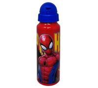Gourde en aluminium avec paille Spiderman Marvel bouteille 550 ml accessoire pour enfants