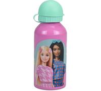 Gourde en aluminium - BARBIE - 400 ml - Rose - Bouteille de sport - Enfant