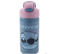 Gourde en aluminium Disney Lilo et Stitch Alien 626 avec paille et crochet, 500 ml. Numéro d'article : GIM55205245