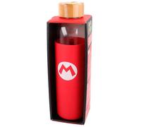 Gourde en verre avec couvercle en silicone Stor Nintendo Super Mario Bros Rouge 585 ml