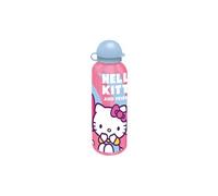 Gourde enfant EUROSWAN Hello Kitty 500 ml aluminium bouchon flip-top Rose et bleu