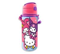 Kids Licensing Gourde enfant aluminium Hello Kitty and Friends 600 ml, sans BPA, poignée clic
