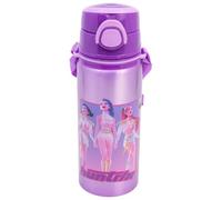 Gourde enfant KPop Demon Hunters en aluminium 730 ml avec paille, poignée et sangle - Gourde pop up à bouton anti-fuite, pour l’école, idée cadeau