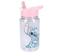 Gourde enfant - LILO ET STITCH - Stitch Drink Up - 450ml - Paille intégrée - Poignée de transport