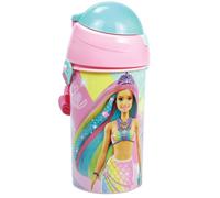 Gourde Enfants Barbie Sirène Arc-en-ciel 500 Ml Pvc ? Sangle Amovible Bleu Turquoise TU