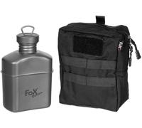 Gourde FoxOutdoor, titane, env. 1 l, avec sac