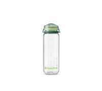 Hydrapak Recon Bouteille d'eau en plastique 50 % recy ologique et sans BPA, bouchon à visser lisse, facile à transporter (750 ml, transparent/vert persistant et citron vert)