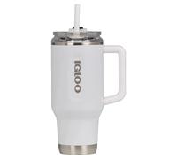 IGLOO TRAVEL MUG 32 gobelet isotherme 900ml inox avec paille - tasse étanche compatible boissons gazeuses, sans BPA - garde les boissons 12h chaudes & 48h froides, idéale en déplacement