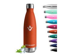 Gourde Inox 500ml, Bouteille d'eau Acier Inoxydable à Double Paroi, Gourde Isotherme sans BPA, Réutilisable, Gourde Métal Étanche, Bouteille Isotherme pour Bureau, École, Gym, Camping, Sport, Yoga