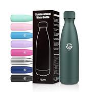 Gourde Inox 750ml, Gourde Isotherme Double Paroi, Bouteille Réutilisable, sans BPA, Étanche, Bouteille D'eau pour Sport, Camping, Bureau, Randonnée