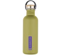 Gourde inox corto 1l argile avec bouchon bambou