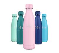 Gourde Inox Enfant 500ml, Gourde Inox Réutilisable, Bouteille d'eau Acier Inoxydable, sans BPA, Étanche Double Paroi, Bouteille Isotherme pour École, Sport, Bureau, Randonnée, Ciclismo