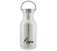 Gourde inox laken basic steel 0,5l argent avec bouchon vintage