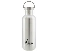 Gourde inox laken basic steel 1l argent avec bouchon vintage