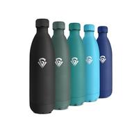 Gourde Isotherme 1L, Bouteille Isotherme Réutilisable, Gourde Métal sans BPA, Gourde Inox Double Paroi Étanche pour Sport, Bureau, École, Yoga, Camping, Randonnée, Voyage, École