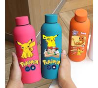 Gourde isotherme 500 ml en acier inoxydable Pokémon Charizard 4 couleurs, double paroi sous vide, revêtement caoutchouc, petite ouverture, pour le sport BKM-2.5