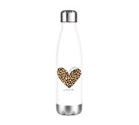 Gourde Isotherme 750 ml Mamie - Cadeau Fête des Mamies 2026 - Bouteille Inox Double Paroi - Idée Cadeau Mamie Active Moderne - Super Mamie Personnalisée coeur léopard