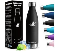 Gourde Isotherme - 750ML - Gourde Inox sans BPA, Gourde Sport Étanche, Réutilisable, Bouteille Isotherme, Processus de revêtement en Poudre, Gourdes, Gourdes Metal pour Running, Bureau, École