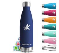 Gourde Isotherme 750ml, Sans BPA, Sport, 24h Froid & 12h Chaud, Inox, Anti Fuite, Gourde Metal, Facile à Transporter, Gourde Aluminium, pour École, Bureau, Voyage, Camping, Yoga