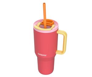 Gourde Isotherme Avec Paille Rio Pink Papaya - 95 Cl - Kambukka