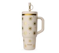 Gourde Isotherme Avec Paille Travel Cup Évasion Sable - 90 Cl - Qwetch
