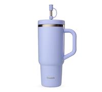 Gourde Isotherme Avec Paille Travel Cup Glycine - 90 Cl - Qwetch