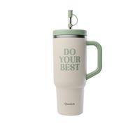 Gourde Isotherme Avec Paille Travel Cup Level Up - 90 Cl - Qwetch