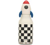 Asobu Gourde isotherme pour enfants BESTIE RAKETE avec paille anti-fuite en acier inoxydable 460 ml