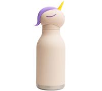 Asobu Bestie Bouteille d'eau isotherme en acier inoxydable avec paille Motif licorne 460 ml