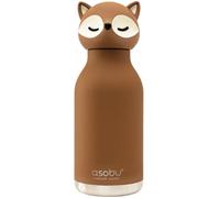 Asobu Bestie Fox Gourde étanche pour enfants avec paille en acier inoxydable isotherme 500 ml