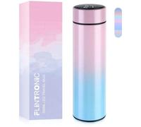 Gourde isotherme en acier inoxydable 304, gourde de 500 ml à isolation sous vide avec affichage de la température sur écran tactile LED, gourde en acier inoxydable étanche, sans BPA