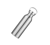 Gourde Isotherme en Acier Inoxydable 750ml Portable Argenté | Couvercle Anti Poussière, Conservation Chaude et Froide, Grosse Ouverture, Poignée Intégrée, Usage Extérieur