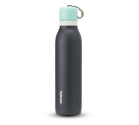 Gourde isotherme en inox avec paille et couvercle, 710 ml - sans BPA, conserve le froids ou la chaleur pendant une longue durée pour le sport et les voyages, Foggy Tide