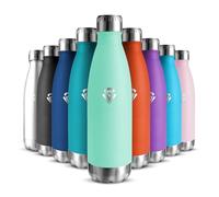 Gourde Isotherme Enfant 500ML, Acier Inoxydable 18/8, Bouteille Isotherme, Sans BPA, Gourde Enfant, Réutilisable, Water Bottle, Étanche Double Isolation, Bouteille Inox pour Camping, École, Gym