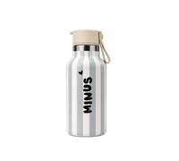 Gourde isotherme enfant avec paille Stripe bleu 350 ml