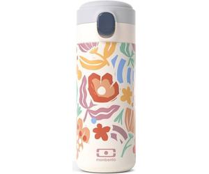 Gourde Isotherme Enfant Monbento MB Pop, 360 ml, Acier Inoxydable, Bouchon Sport Ouverture Rapide, Pop Paper Cut