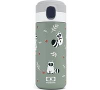 Gourde Isotherme Enfant Monbento MB Pop, 360 ml, Acier Inoxydable, Bouchon Sport, Pop Raccoon